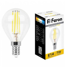 Лампа светодиодная Feron LB-52 E14 7Вт 2700K 25874