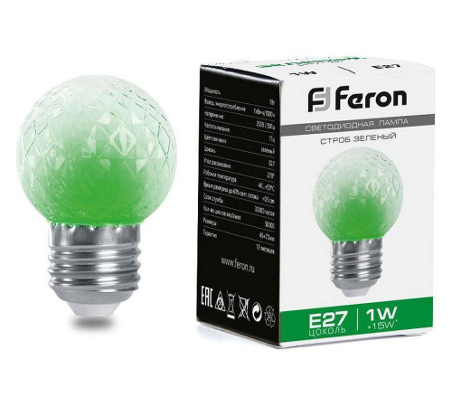 Лампа светодиодная Feron LB-377 E27 1Вт K 38209