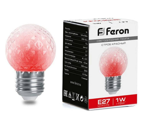Лампа светодиодная Feron LB-377 E27 1Вт K 38210