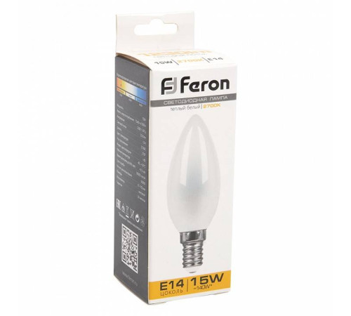 Лампа светодиодная Feron LB-717 E14 15Вт 2700K 38255