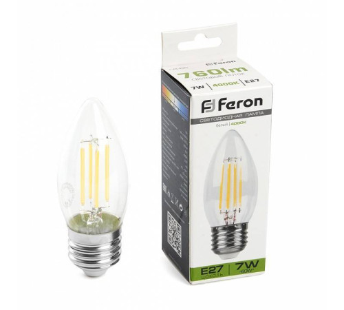 Лампа светодиодная Feron LB-66 E27 7Вт 4000K 38271