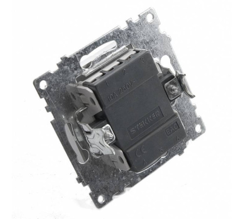 Выключатель одноклавишный без рамки Stekker Катрин 39575