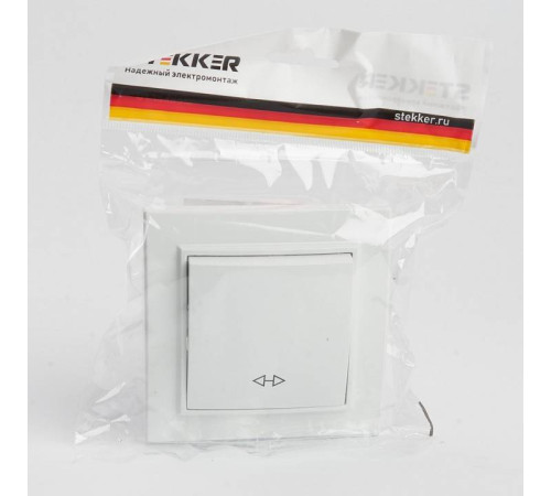 Выключатель одноклавишный Stekker Эрна 39925