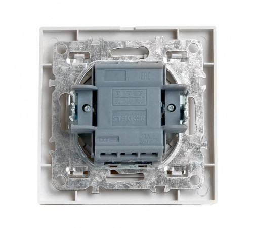 Выключатель одноклавишный Stekker Эрна 39925