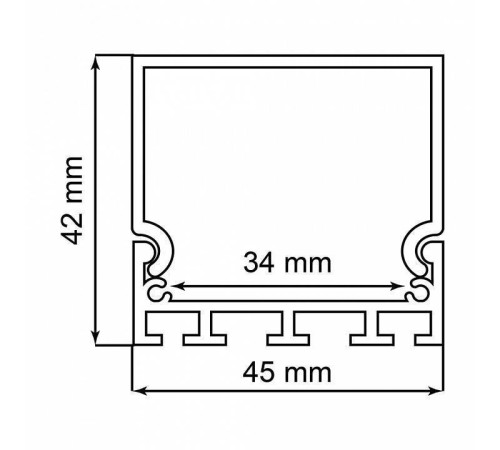 Профиль накладной Feron CAB268 48120