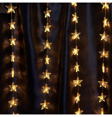 Занавес световой Feron CL25 2x6 м 640 LED белый свет черный провод 48607