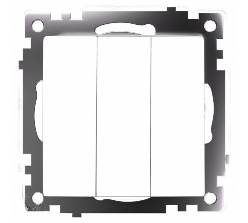 Выключатель трехклавишный без рамки Stekker Катрин 49171