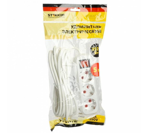 Удлинитель с выключателем Stekker Home 49355