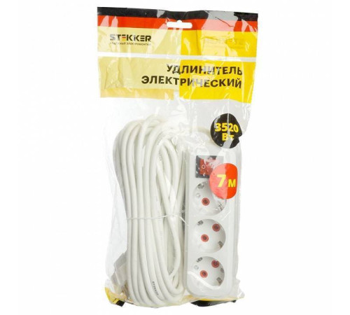 Удлинитель с выключателем Stekker Home 49356