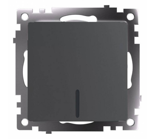 Выключатель одноклавишный с подсветкой без рамки Stekker Катрин 49408