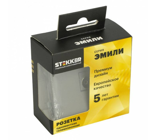 ТВ-розетка без рамки Stekker Эмили 49953