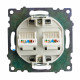 Розетка двойная Ethernet RJ-45 без рамки Stekker Катрин 50008