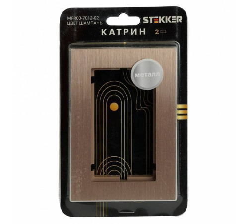 Рамка для двойной розетки Stekker Катрин 50030