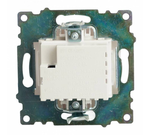 Розетка 2хUSB type A и C без рамки Stekker Катрин 50051