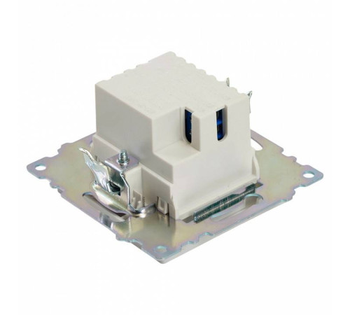 Розетка 2хUSB type A и C без рамки Stekker Катрин 50051