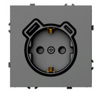 Розетка с заземлением и со шторкой и 2хUSB type A и C, без рамки Stekker Эмили 50219