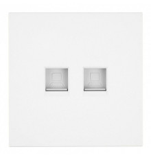 Розетка двойная Ethernet RJ-45 без рамки Stekker Мия 50437