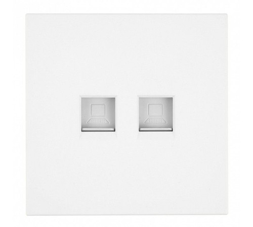 Розетка двойная Ethernet RJ-45 без рамки Stekker Мия 50437