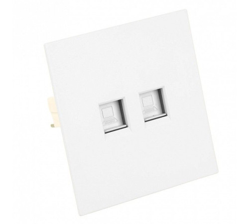 Розетка двойная Ethernet RJ-45 без рамки Stekker Мия 50437