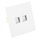 Розетка двойная Ethernet RJ-45 без рамки Stekker Мия 50437