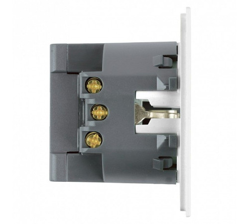 Розетка с заземлением и со шторкой и 2хUSB type A и C, без рамки Stekker Мия 50438
