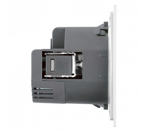 Розетка с заземлением и со шторкой и 2хUSB type A и C, без рамки Stekker Мия 50438