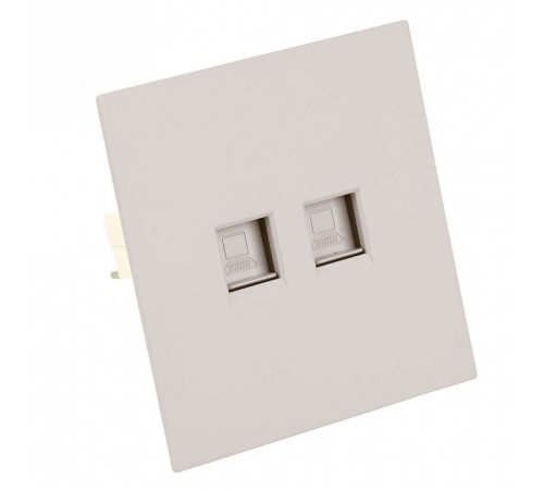 Розетка двойная Ethernet RJ-45 без рамки Stekker Мия 50481