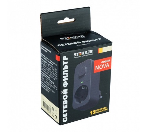 Сетевой фильтр Stekker Nova 50691