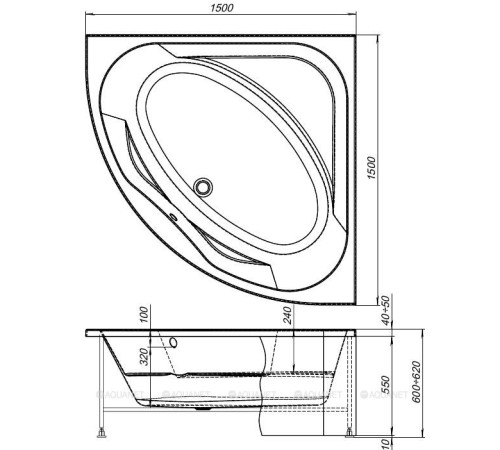 Панель фронтальная Aquanet VISTA 150 00254383