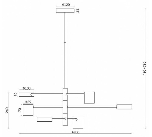 Подвесная люстра F-promo Ducan 3094-6P