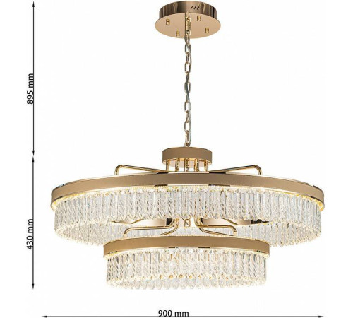 Подвесная люстра Favourite Visconte 4304-10P