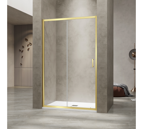 Душевая дверь в нишу RGW PA-114Gb раздвижная золото браш 1500 мм 030811415-16