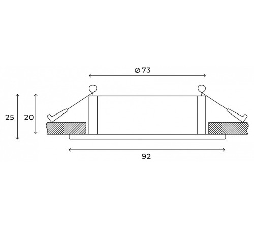 Встраиваемый светильник Hesby Lighting Breeze HSBL_0176