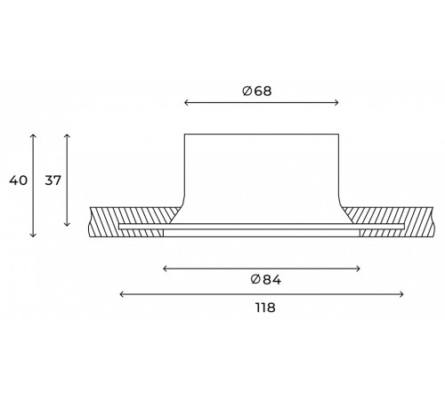 Встраиваемый светильник Hesby Lighting Tromso HSBL_0200