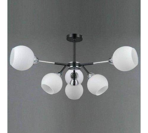 Люстра на штанге ILLUMICO LIBRA IL0715-6CSQ-24 BK CR LIBRA