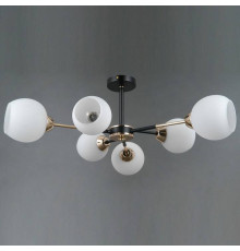 Люстра на штанге ILLUMICO LIBRA IL0715-6CSQ-24 BK GD LIBRA