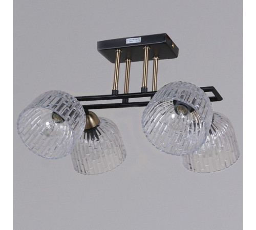 Люстра на штанге ILLUMICO IL0794-4CSQ-25BKAB ELITE
