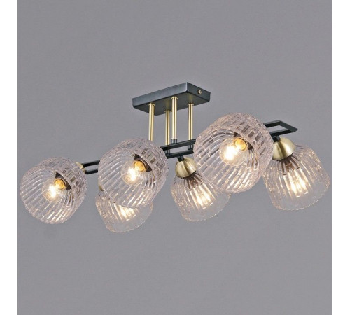 Люстра на штанге ILLUMICO IL0794-6SQ-25BKAB ELITE