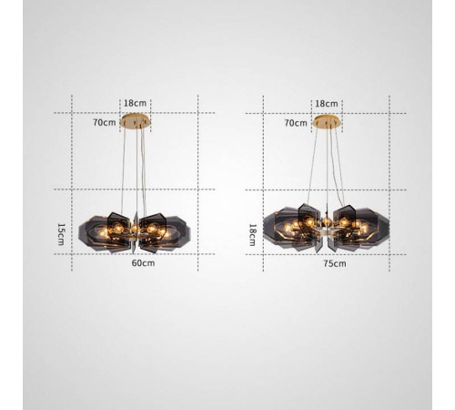 Подвесная люстра Imperiumloft BACCARA BACCARA01