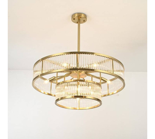Люстра на штанге ImperiumLoft RH Marais Round Chandelier D80 40,2668