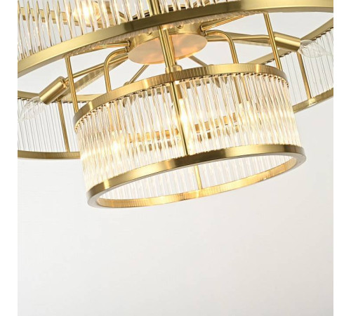 Люстра на штанге ImperiumLoft RH Marais Round Chandelier D80 40,2668