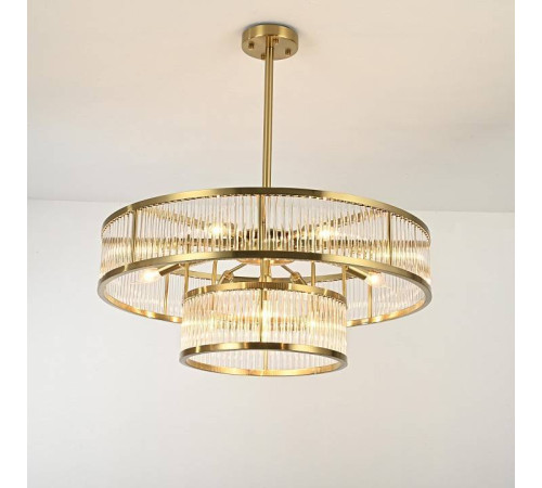 Люстра на штанге ImperiumLoft RH Marais Round Chandelier D80 40,2668