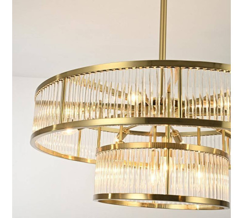 Люстра на штанге ImperiumLoft RH Marais Round Chandelier D80 40,2668