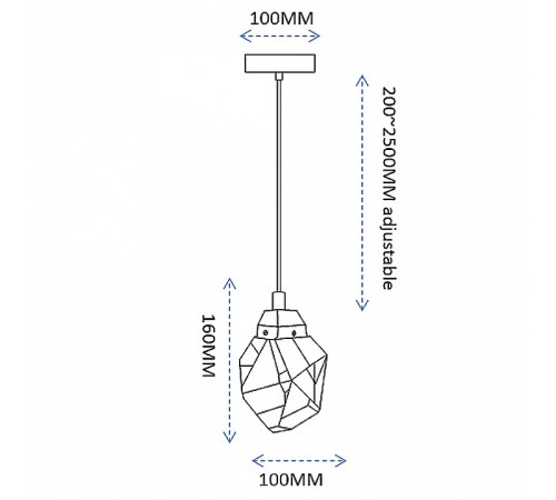 Подвесной светильник Imperiumloft CRISTEL CRISTEL-ONE01