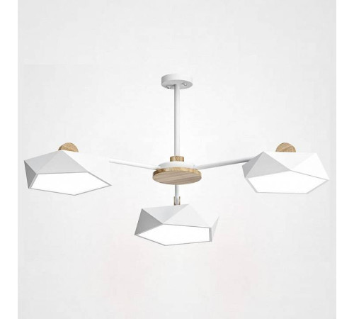 Люстра на штанге Imperiumloft Geometric Белая GEOMETRIC-CH01