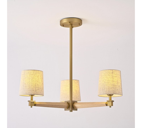 Люстра на штанге ImperiumLoft Jorgenson Beige/Light wood STAVRA01