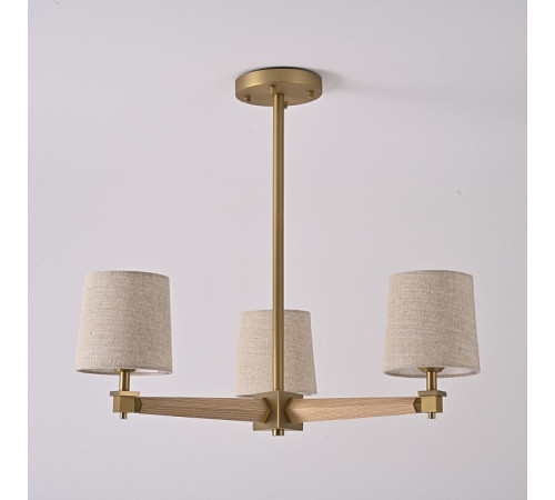 Люстра на штанге ImperiumLoft Jorgenson Beige/Light wood STAVRA01