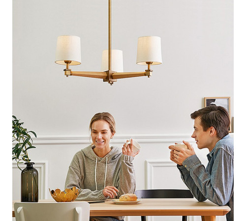 Люстра на штанге ImperiumLoft Jorgenson Beige/Light wood STAVRA01