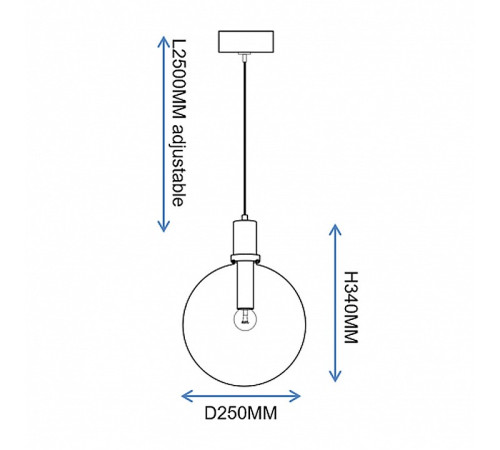Подвесной светильник Imperiumloft PENBALL Black PENBALL03