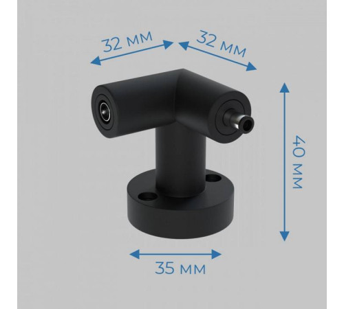 Соединитель угловой L-образный для модульных светильников Imex Thin & Smart IL.0060.4006-BK